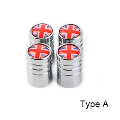 AMBERMILE колпачки клапанов для автомобильных колес украшения для Mini Cooper Countryman R55 R56 R60 R61 F54 F55 F56 F60 R57 аксессуары - Название цвета: Union Jack