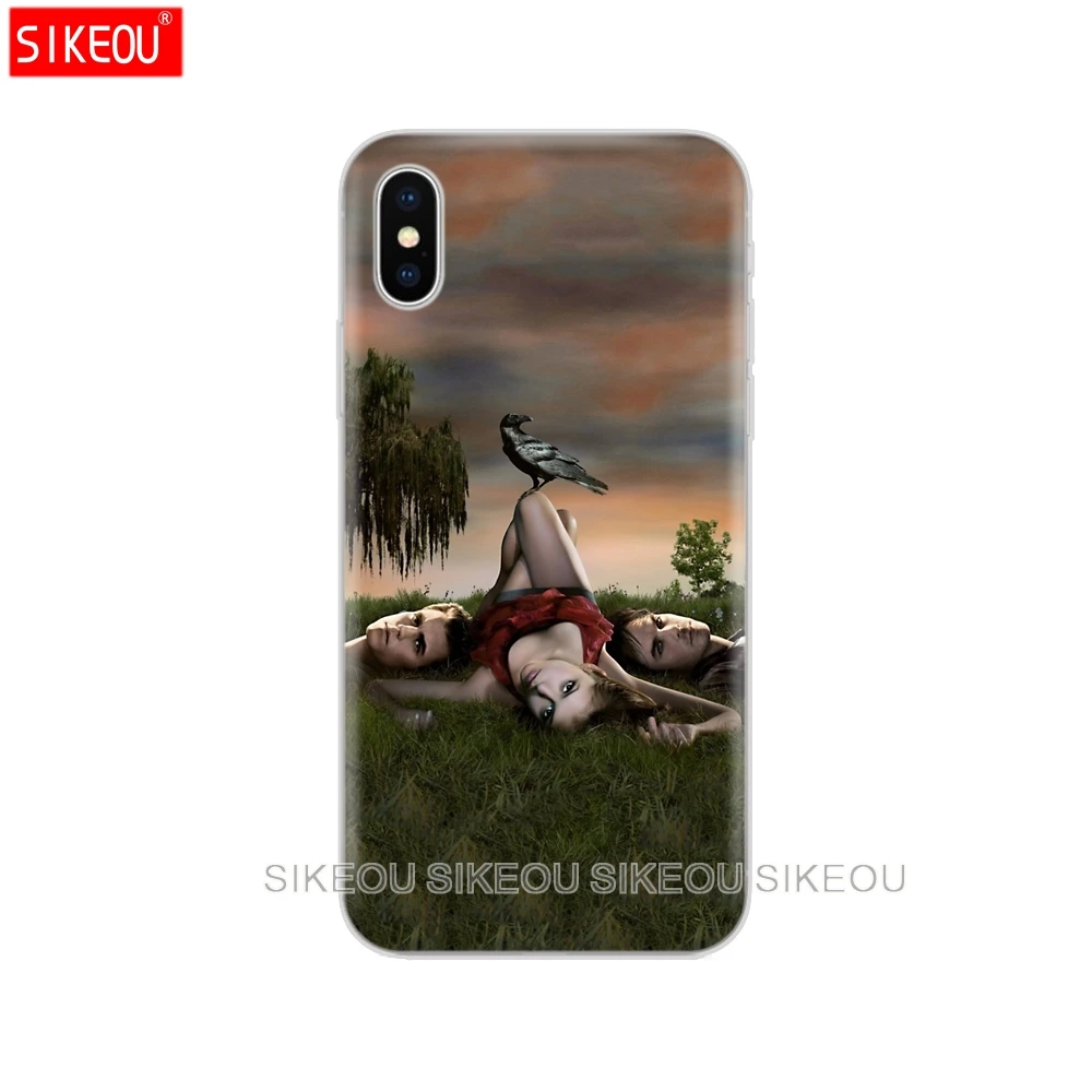 Silicon Cover Phone Case For Iphone 6 X 8 7 6s 5 5s SE 2020 Plus 10 XR XS 11 Pro Max the Vampire Diaries | Мобильные телефоны и