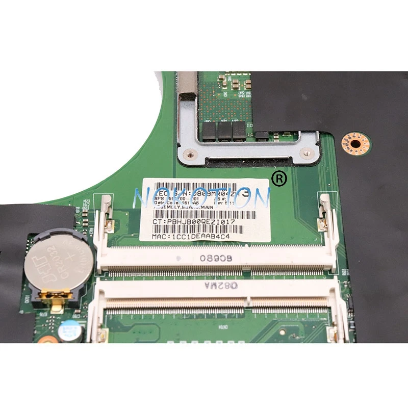 NOKOTION 595700-001 основная плата для hp elitebook 8740w 8740p материнская плата для ноутбука с 4 слотами памяти