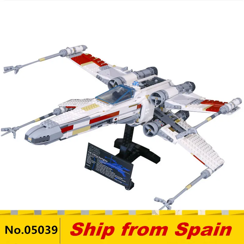 05039 Звездный План серии UCS Rebel Red Five X крыло модель космического истребителя самолет совместим с 10240 строительными кирпичами игрушки