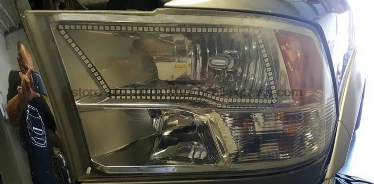 HochiTech RGB многоцветный светодиодный ангельские глазки комплект колец с ореолом