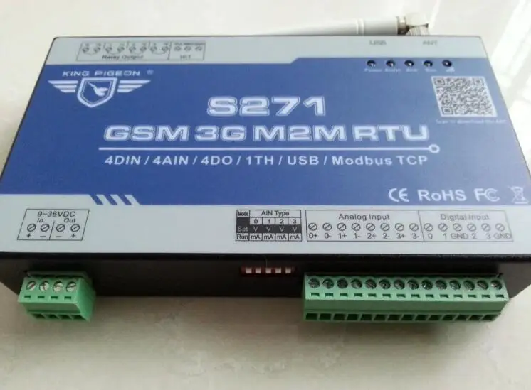 2G/3g GSM RTU контроллер цифровой регулятор температуры водонагреватель GPRS RTU S271 оповещение о температуре