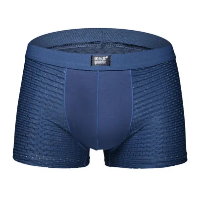 blue Jerrinut, мужское нижнее белье, боксеры, сексуальные, Cueca, боксеры, мужские трусы, цветные, дышащие, боксеры, шорты для мужчин, модал, шелк, нижнее белье для мужчин - Цвет: blue