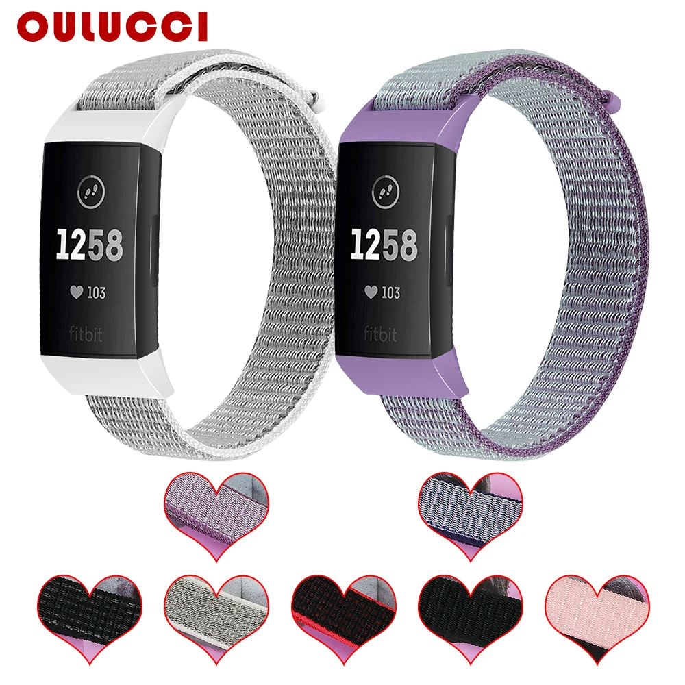Браслет Oulucci аксессуары ремешок на запястье для fitbit тканые ремешки зарядка 3
