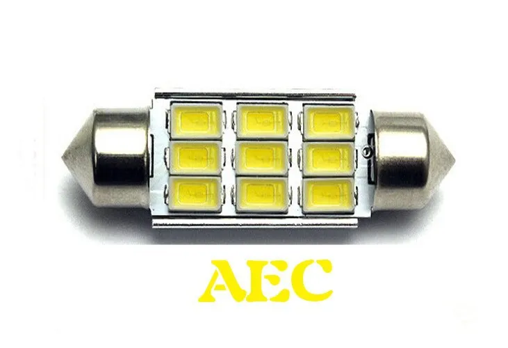 10X Festoon C5W Canbus купольная лампа без ошибок 9 SMD 5630 LED 36 мм 39 41 мм/42 ламсветильник для