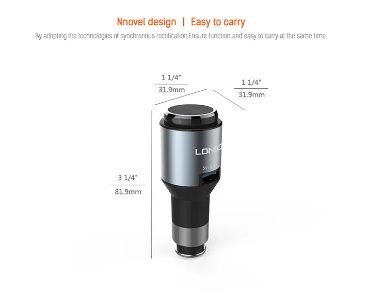 Оригинал Ldnio Беспроводная Связь Bluetooth Спорт Гарнитура с 2.4A Автомобильное