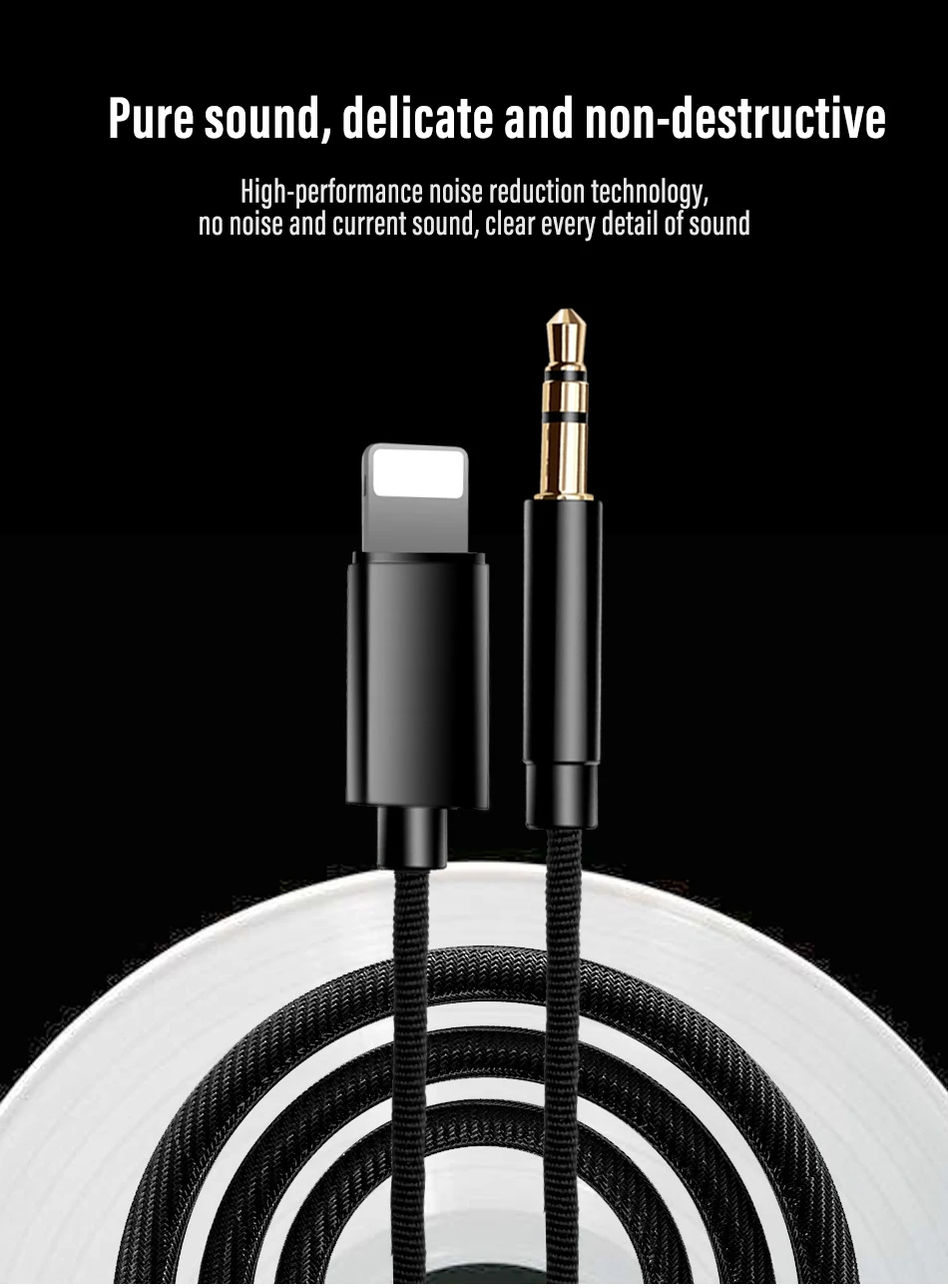 ACCEZZ AUX аудио кабель для 3,5 мм разъем Акустический кабель для iphone 7 8 X XS MAX XR автомобильные наушники гарнитура вспомогательный конвертер аудио разъем