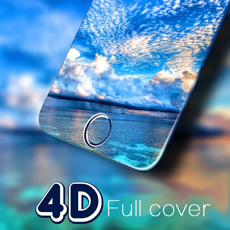 CHYI закаленное стекло для iphone 7/7 s защита экрана 4D 9 h твердость взрывозащищенные 7