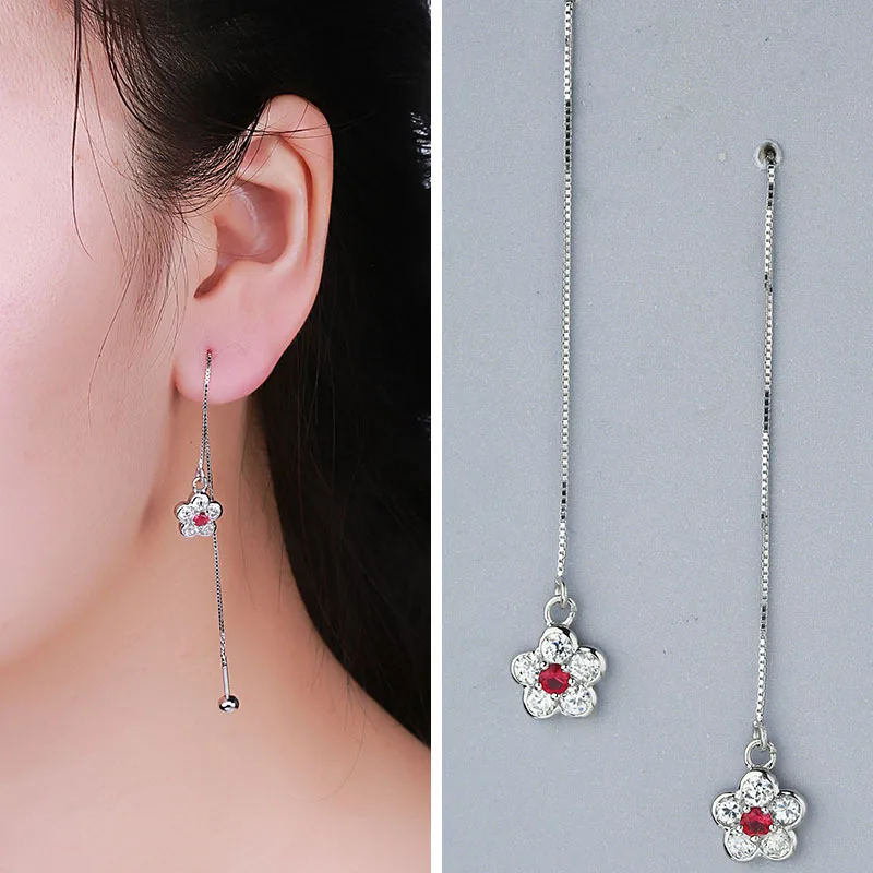 

Продажа S925 Tremella линия Мода винт с циркония уши висят обязуется