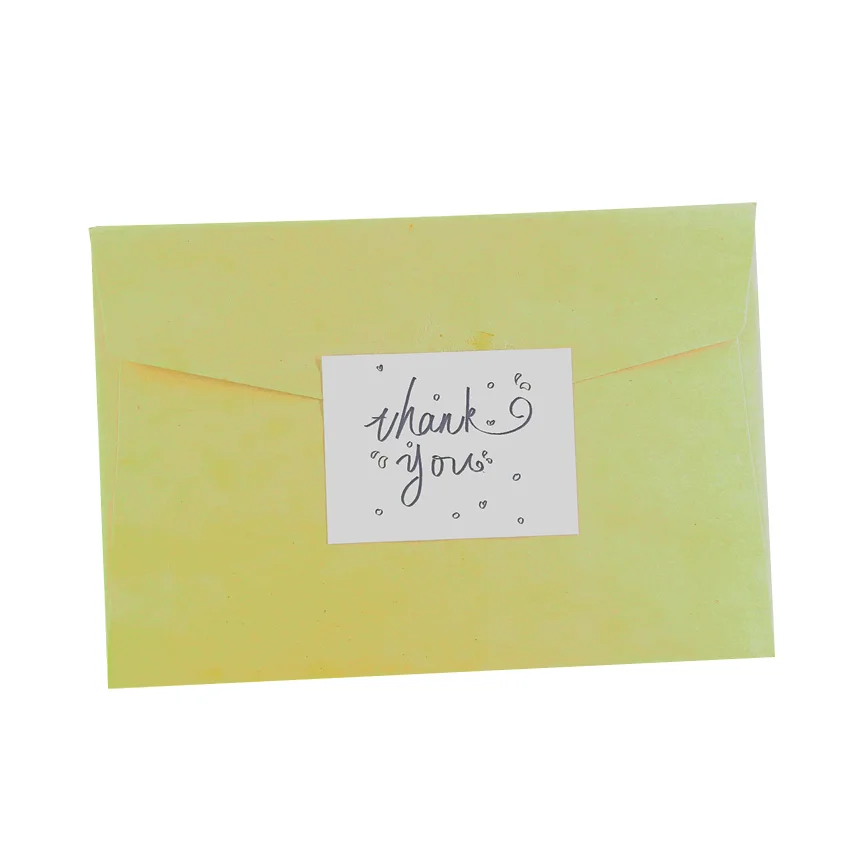 600 шт./лот простая белая прямоугольная наклейка с надписью Thank You Craft Paper наклейки