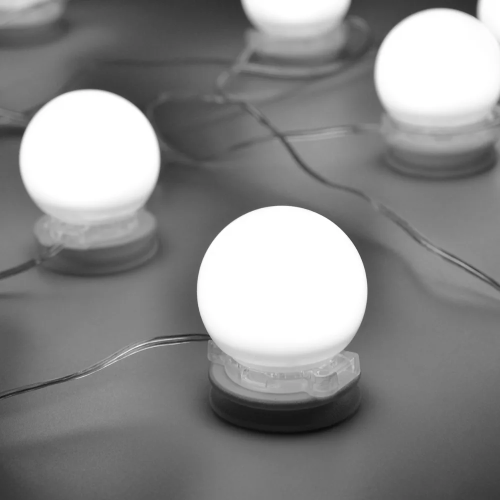 10 Вт косметическое зеркало LED настенные лампочки набор для туалетного столика