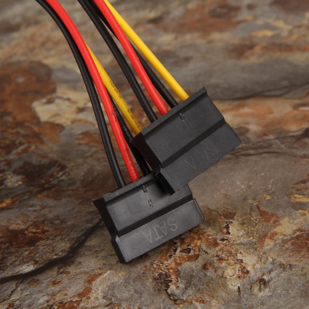ALLOYSEED 5 шт./лот 4Pin IDE/SATA Мужской Двойной SATA 15Pin Y сплиттер женский HDD адаптер питания