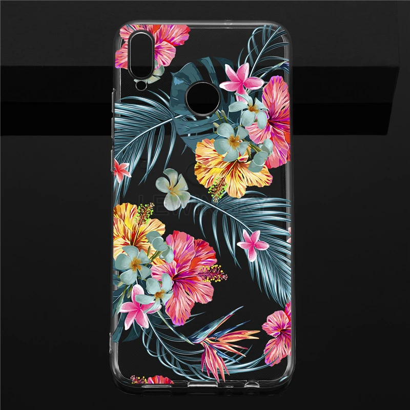 Кружевное платье с цветочным рисунком мягкий ТПУ чехол на huawei Honor 8X 8A 7A 7C Коврики 10 20 P10 P30 P20 lite Pro Nova 3i Y7 Y6 Y5 чехол Крышка