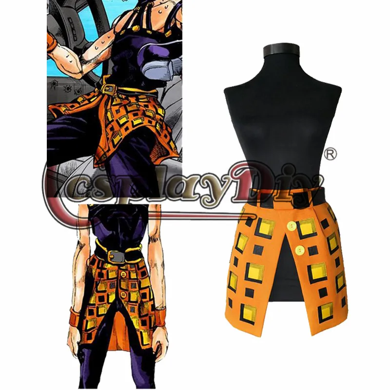 Косплей diy JoJo's Необычные Приключения Золотой ветер Ghirga Narancia косплей костюм Женская юбка платье вечерние на Хэллоуин индивидуальный заказ