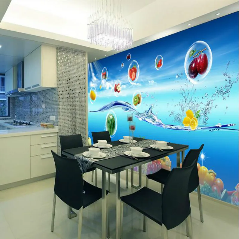 3d фото обои декоративная роспись для дома улучшение фруктов овощей красочный фон