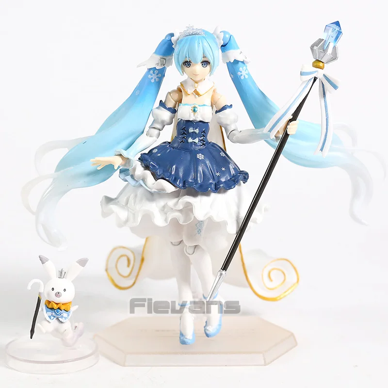 Снежная Мику Figma EX-054 Хацунэ Мику принцесса вер. ПВХ фигурка Вокалоид Коллекционная модель игрушки