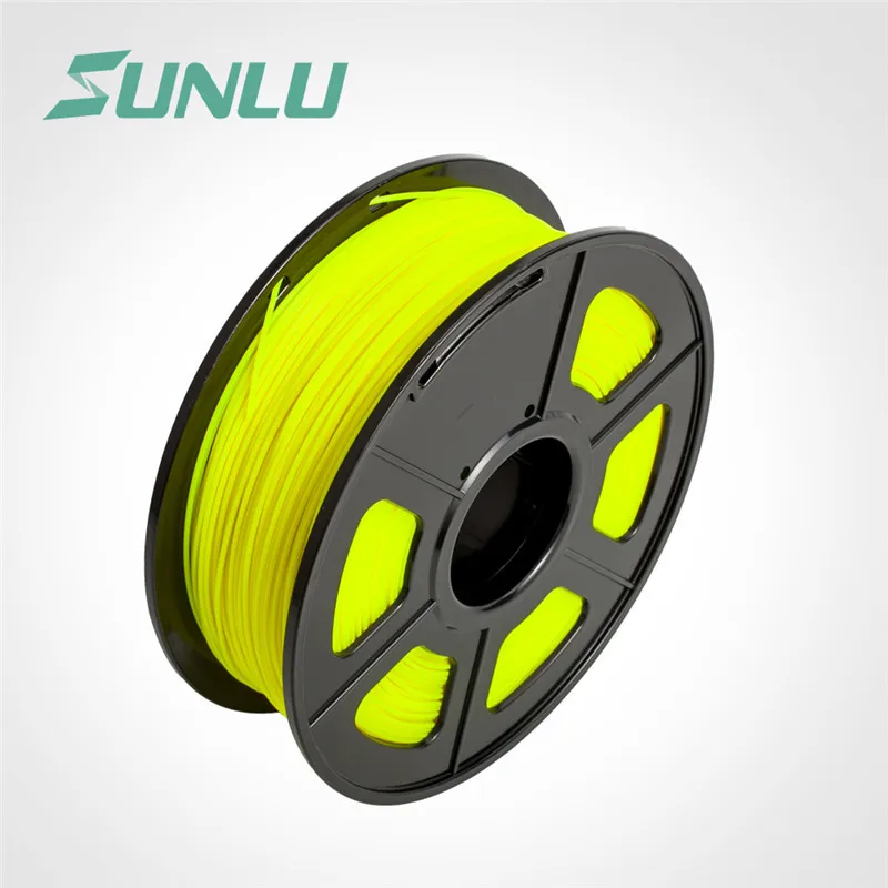 PLA-YELLOW SUNLU PLA/PLA+ нить для 3d принтера 1,75 мм 1 кг с катушкой PLA/PLA Plus, нить для 3D печати, ручка, детский гаджет - Цвет: PLA-YELLOW