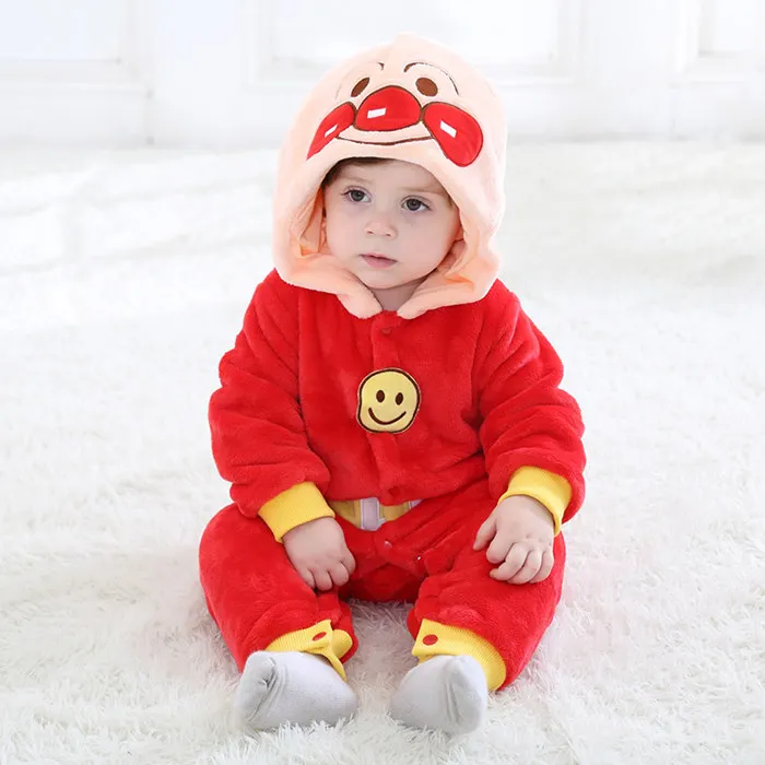 

2018 new red cartoon Toddler Unisex-baby spring and autmn Jumpsuit Christmas Romper Onesie Outfits Suit 6 children clothing