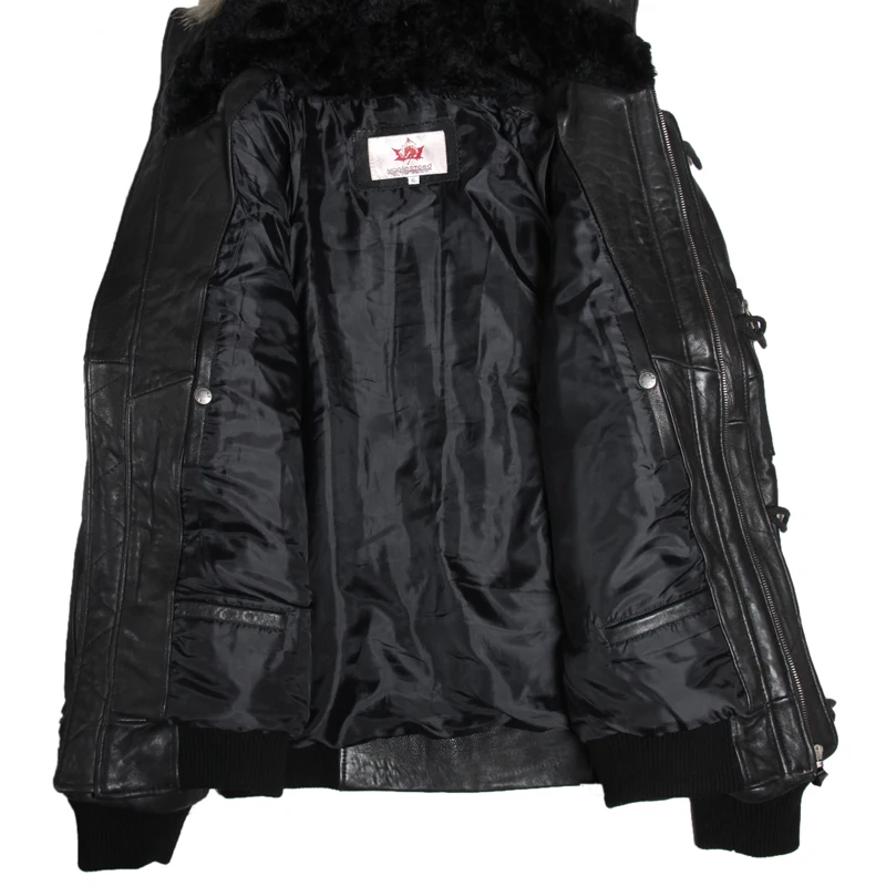 Мужская куртка на утином пуху MAPLESTEED толстое пальто пилот ВВС с капюшоном из