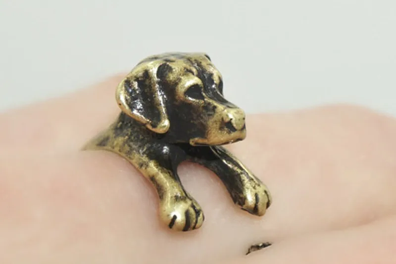 Мин. 1 шт. Новое поступление кольцо Лабрадор ретривер Кольцо Собака ювелирные