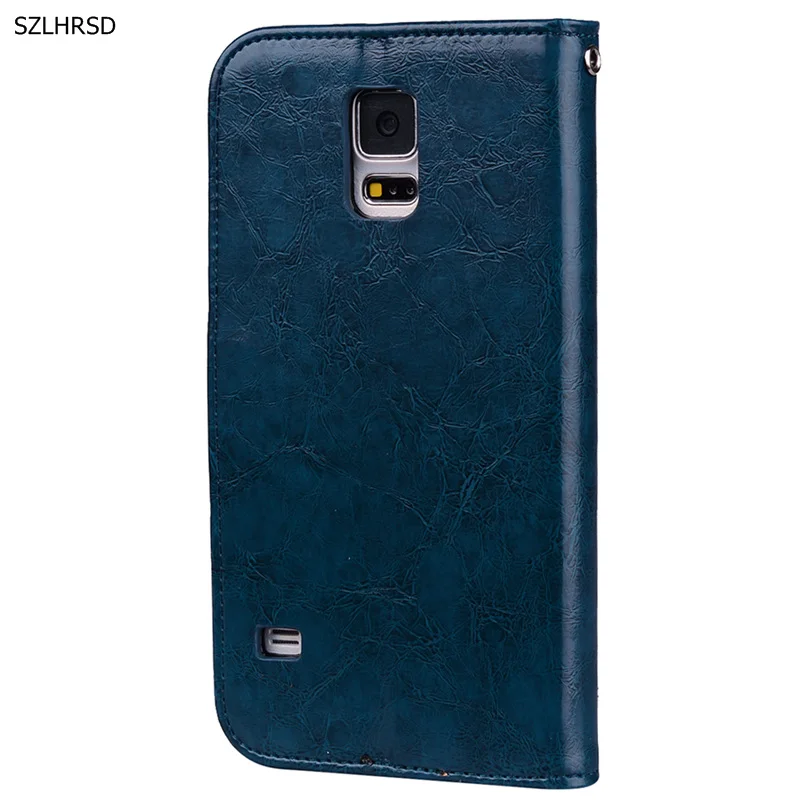 Роскошный чехол из искусственной кожи для Samsung Galaxy S5 силиконовый флип телефона