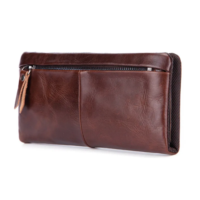 2019 мужской кошелек клатч из натуральной кожи брендовый воловьей Мужской