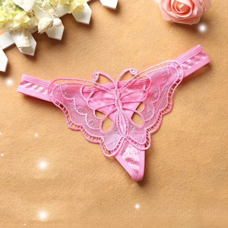 Женское нижнее белье G string сексуальные кружевные стринги Butterfly Бесшовные