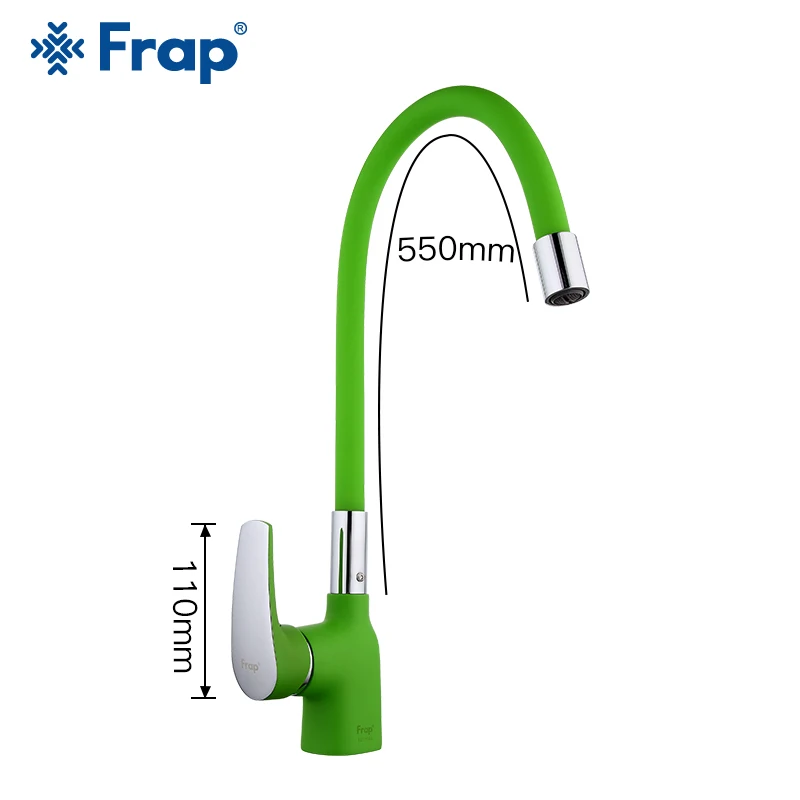 Frap kitchen faucets Green Silica Gel Nose Any Direction Kitchen mixer sink faucet Cold and Hot Water tap Torneira Cozinha Crane |