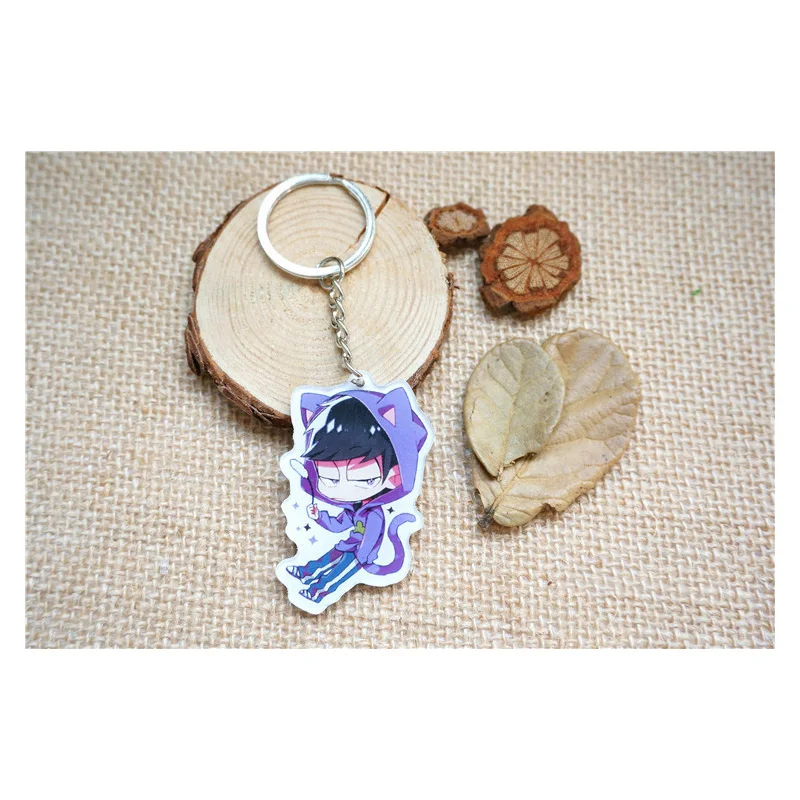 6 5 см шт./компл. аниме брелок Osomatsu san Matsuno Todomatsu Llavero Family Mumbers брелоки подарок один
