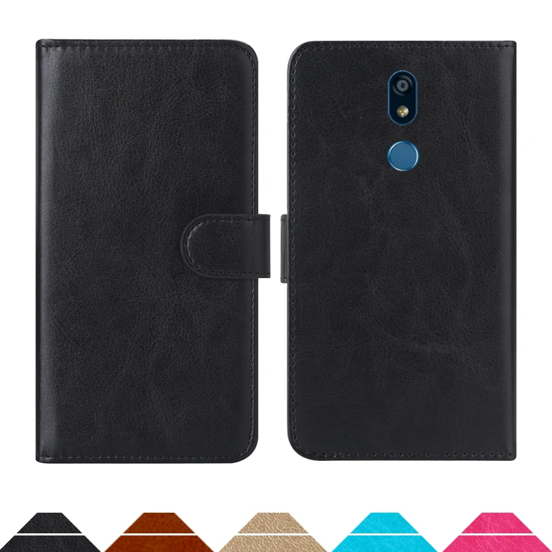 

Luxury Wallet Case For LG K40 PU Leather Retro Flip Cover Magnetic Fashion Cases Strap