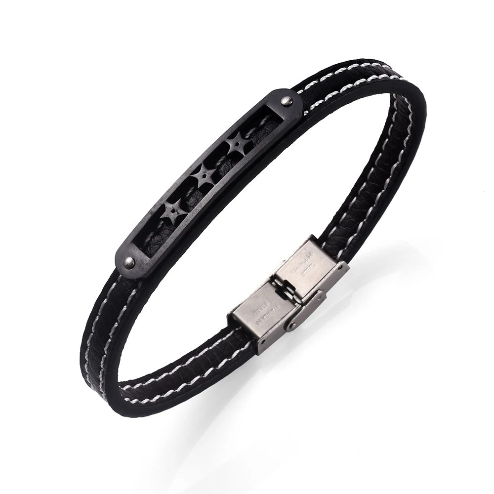 Fnixtar высококачественный мужской браслет из натуральной кожи и браслеты со
