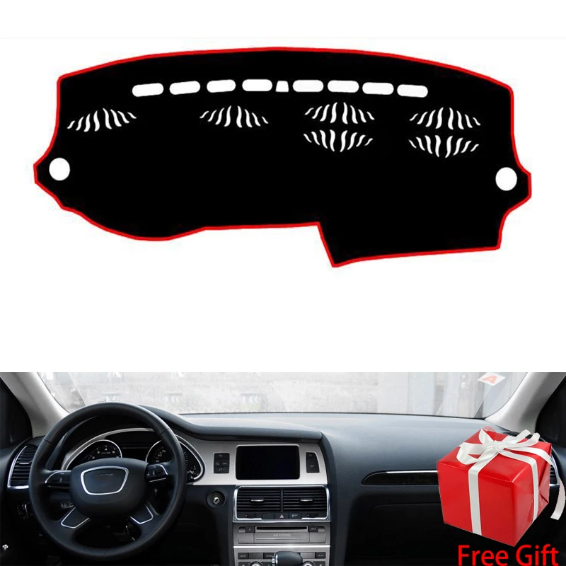 Для AUDI Q7 2006 2007 2008 2009 2010 2015 автомобильный Стайлинг Даш коврик наклейка на приборную