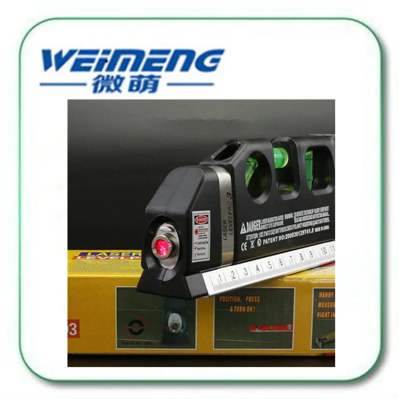 Weimeng новый черный лазерный уровень Горизонтальная Вертикальная измерение
