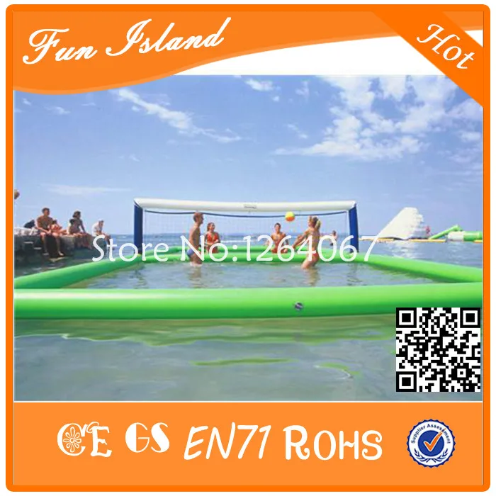 Бесплатная доставка надувной водный волейбол для семейного отдыха ПВХ брезент