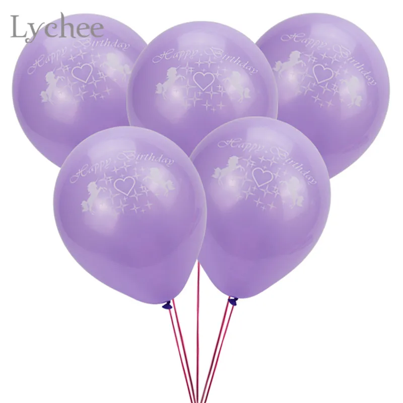 10 шт. латексные воздушные шарики в виде единорога Lychee Life Свадебные товары для