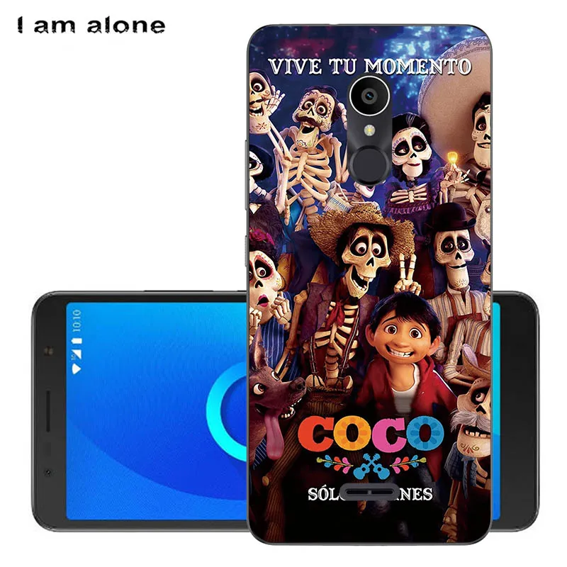 Solf TPU AA3 I am alone Phone Shell For Alcatel 3C 3C Dual 5026D 6.0 inch Solf TPU Fashion Cute Color Paint Mobile Case - Цвет: Solf TPU AA3