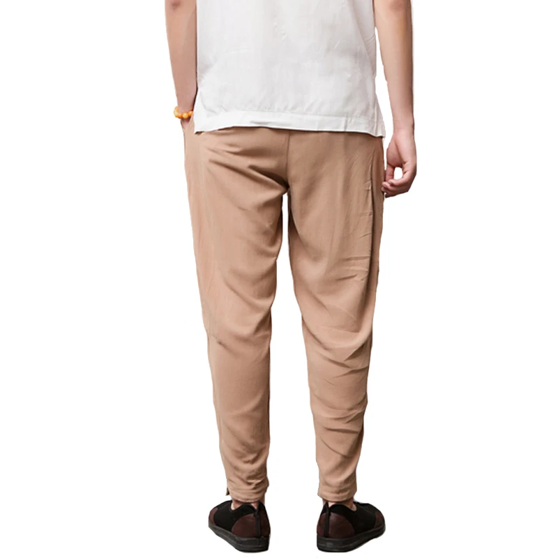 2018 Новое мужское хлопковое белье мужские зауженные брюки Повседневная мода Slim Fit