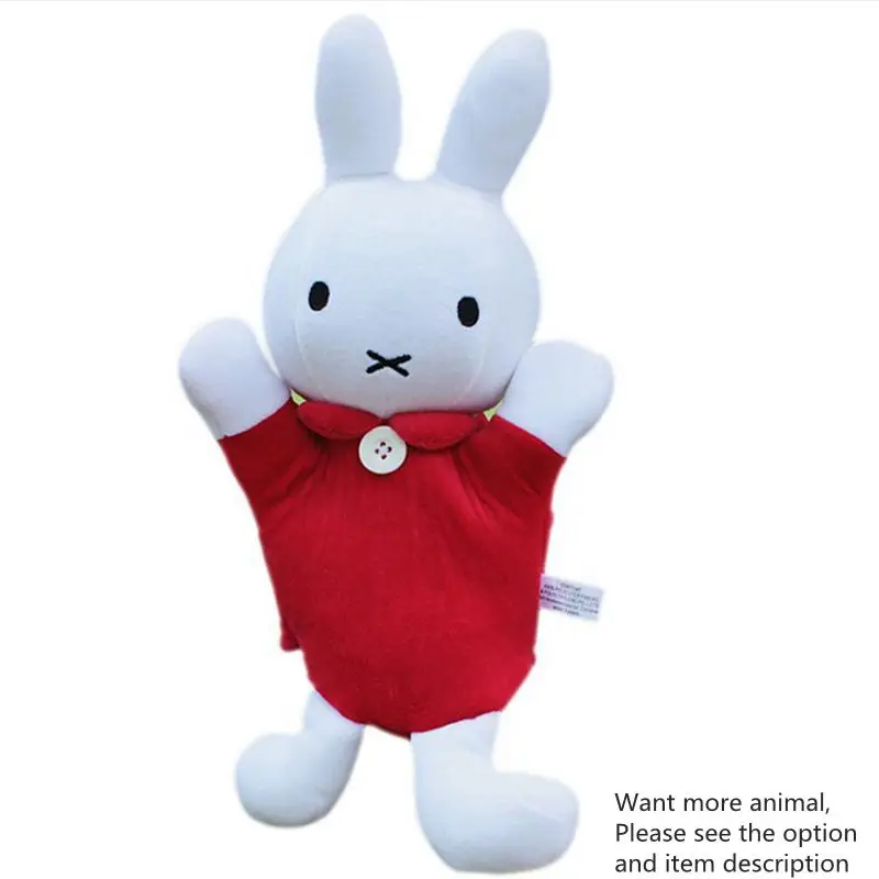 Плюшевые Ручные куклы Кролик Панда Корова собака лягушка кукла Тигр Fantoche