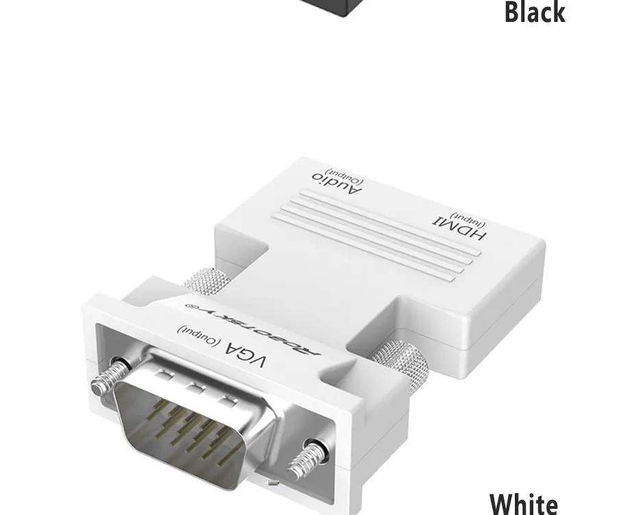 Urgrico 1080P HDMI в VGA адаптер папа в Famale HDMI VGA конвертер адаптер в аналоговые аудио и видео для ПК ноутбук ТВ коробка проектор