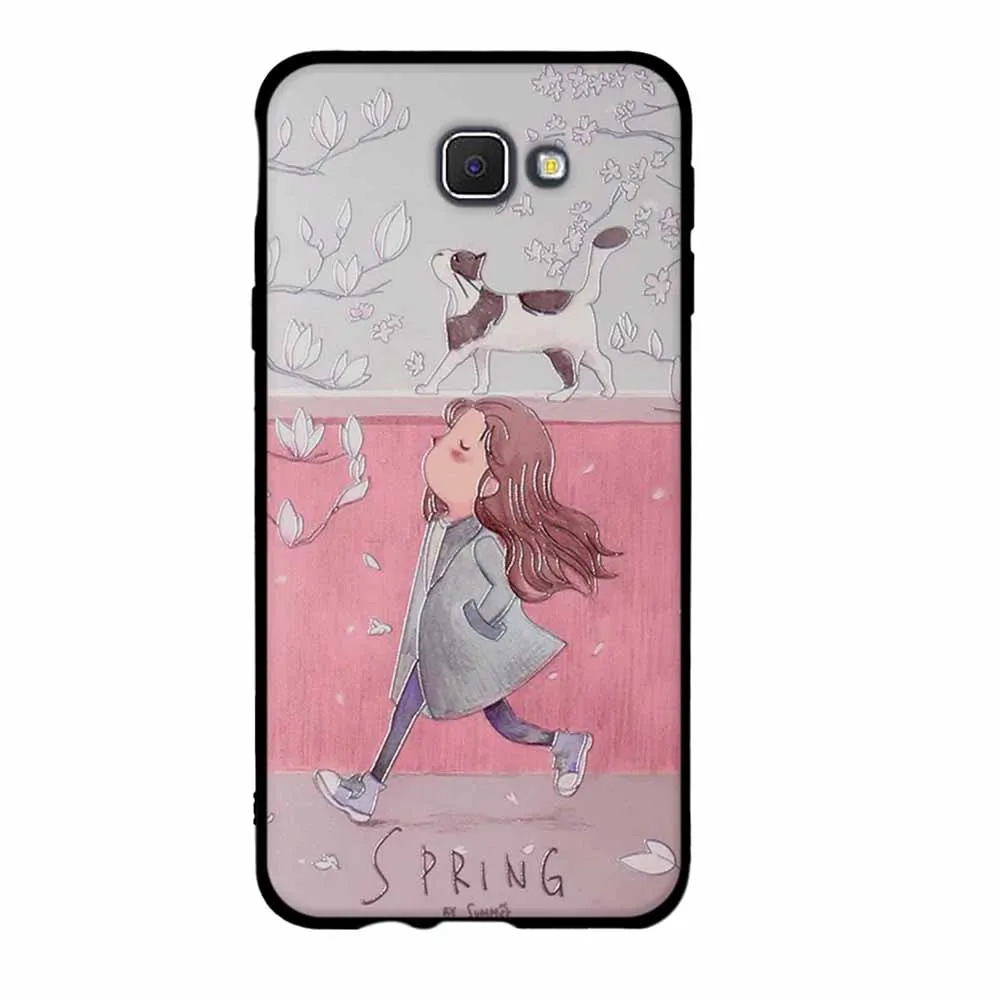 Чехол для Samsung Galaxy J5 Prime On5 2016 силиконовый мягкий чехол из ТПУ 3D Цветочный Duos G570F 5