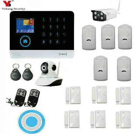Yobang безопасности WIFI SMS беспроводной открытый RFID IP Camcera домашняя Безопасность GSM