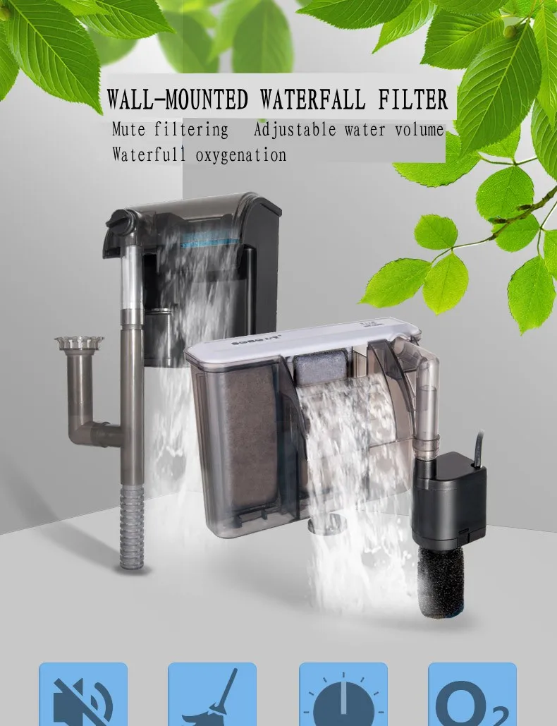 SOBO fish tank внешний подвесной насос 3 в 1 оксигенационный мембрана для удаления масла