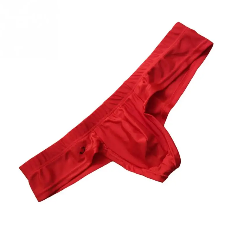 Эротичное нижнее белье трусики G-Strings мужские с низкой посадкой Bulge Pouch T-back трусы