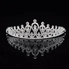 Женская диадема с кристаллами, свадебная тиара, украшение для волос, свадебный аксессуар для волос