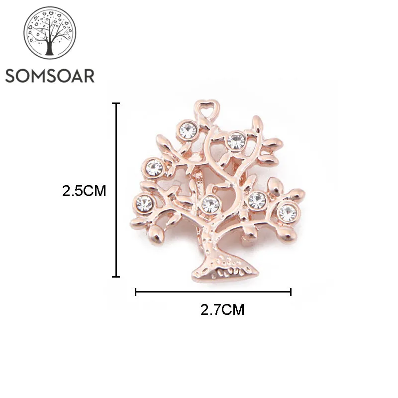 Somsoar ювелирные изделия 2 5*2 7 см древо жизни кристалл горка шармы большой размер