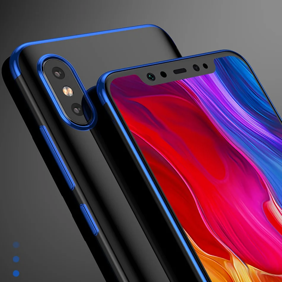 Роскошный чехол для Xiaomi Mi 8 Lite 8SE ультра тонкий прозрачный lite мягкая задняя крышка