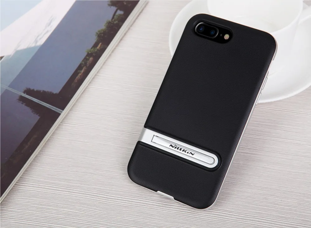 Чехол для iphone 8 Plus Nillkin youth задняя крышка чехол с Регулируемый держатель-подставка для Apple iphone 7 Plus чехол для телефона