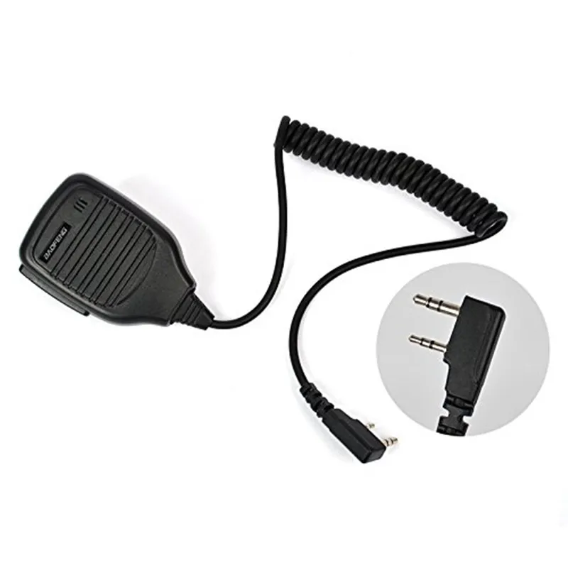 Портативный динамик микрофон PTT MIC аксессуары для Kenwood Baofeng UV 5R 888S Walkie Talkie H777 RT5R RT5