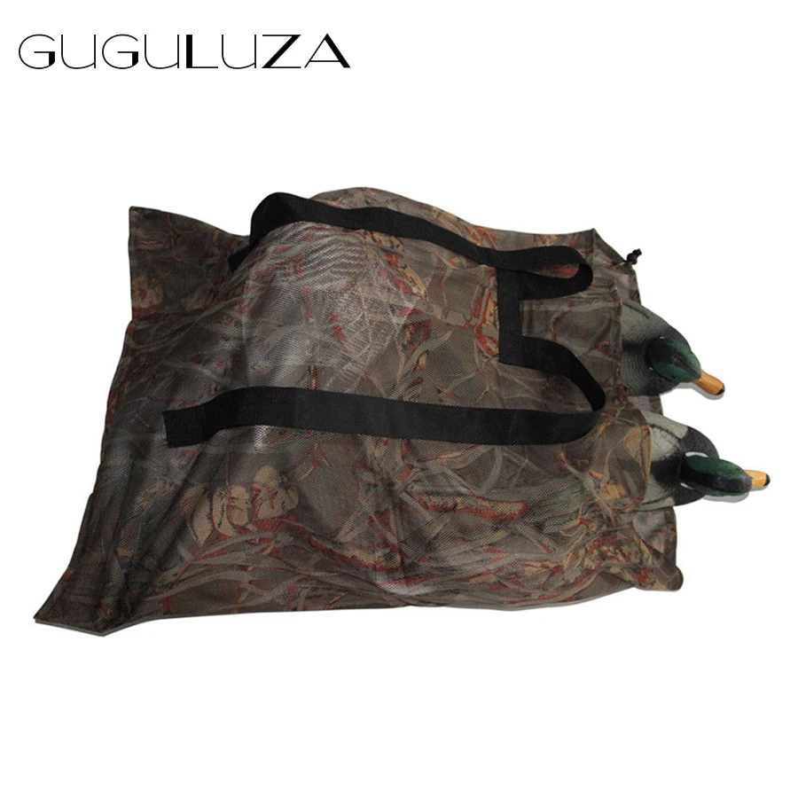 GUGULUZA Camo Decoys сумка с плечевыми ремнями сетчатый рюкзак Манок Сумка Голубь/голубь переноска большая утка приманка для хранения сетчатая сумка новая