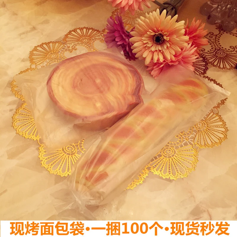 100 шт./лот бесплатная доставка прозрачный пакет для тостов и хлеба пластиковая